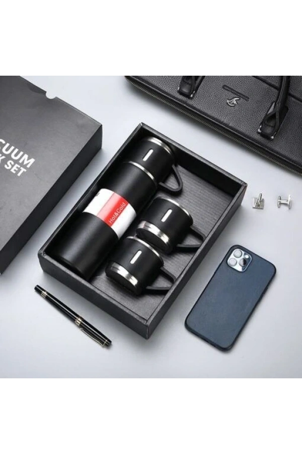 Bidebuvar Kutulu Termos Set 500 ml