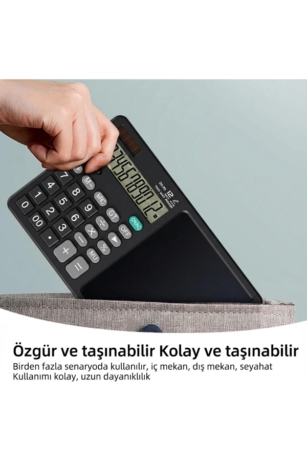 Bidebuvar LCD Yazı Ekranlı Hesap Makinesi