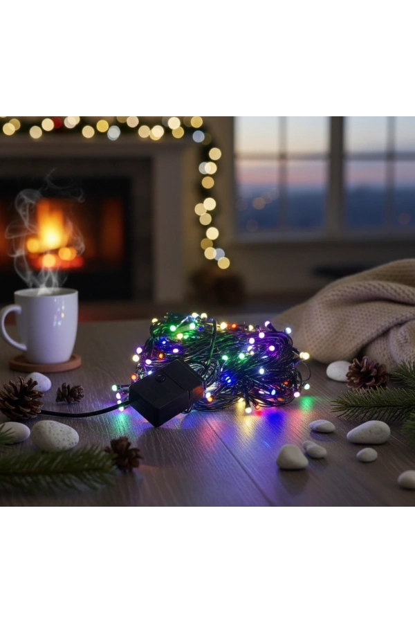 Bidebuvar LED Damla Uçlu RGB Dekoratif Işık 10 Metre 100