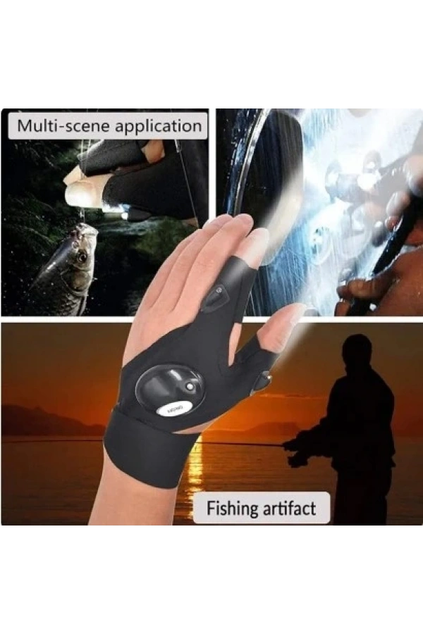 Bidebuvar Led Işıklı Çalışma Eldiveni Sağ Sol Çift