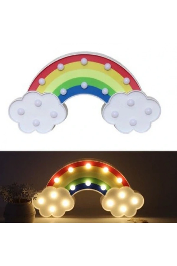 Bidebuvar Led Işıklı Gökkuşağı Gece Lambası