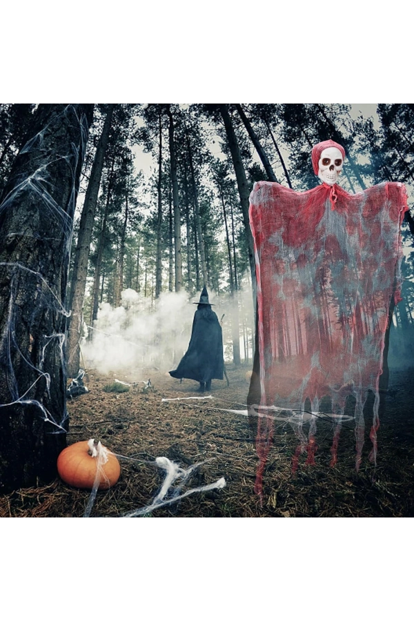 Bidebuvar LED IŞIKLI KAHKAHA ATAN SESLİ SENSÖRLÜ KURU KAFA