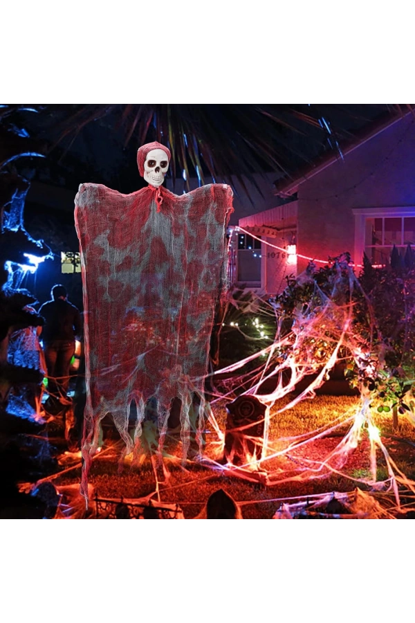 Bidebuvar LED IŞIKLI KAHKAHA ATAN SESLİ SENSÖRLÜ KURU KAFA