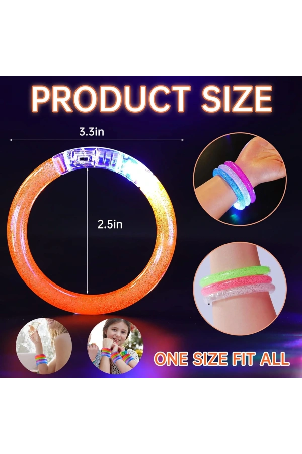 Bidebuvar Led Işıklı Pilli Bileklik