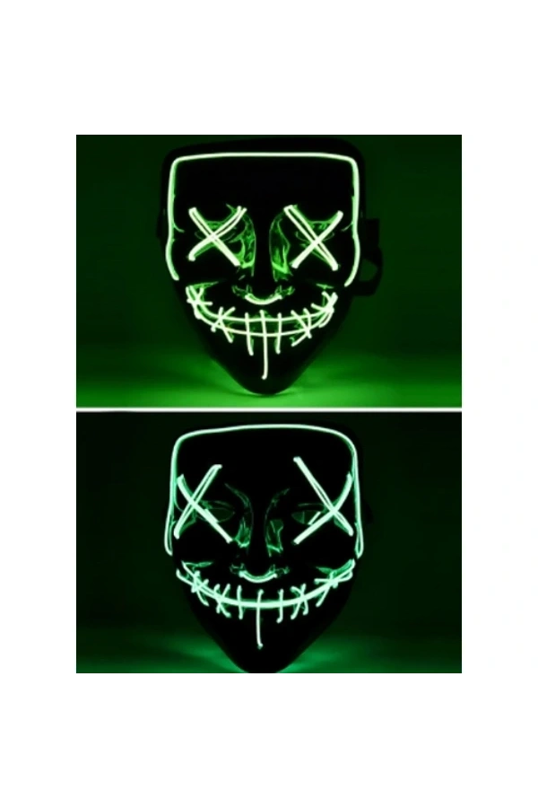 Bidebuvar LED Işıklı Yeşil Maske