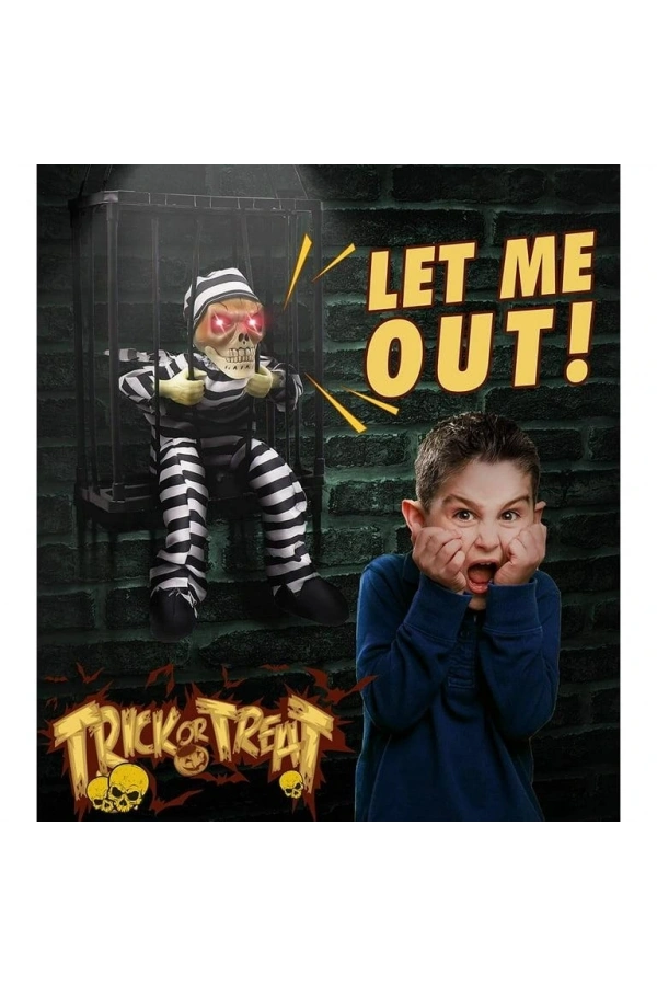 Bidebuvar MAHKUM GÖRÜNÜMLÜ KURU KAFA İSKELET