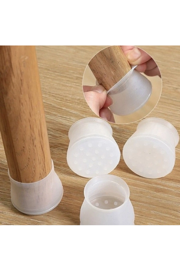 Bidebuvar Masa Sandalye Ayak Koruyucu 12 Adet