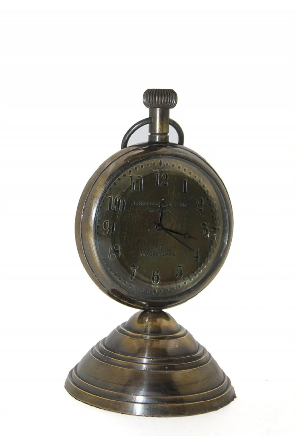 Bidebuvar Masa Üstü Pirinç Saat Model 3