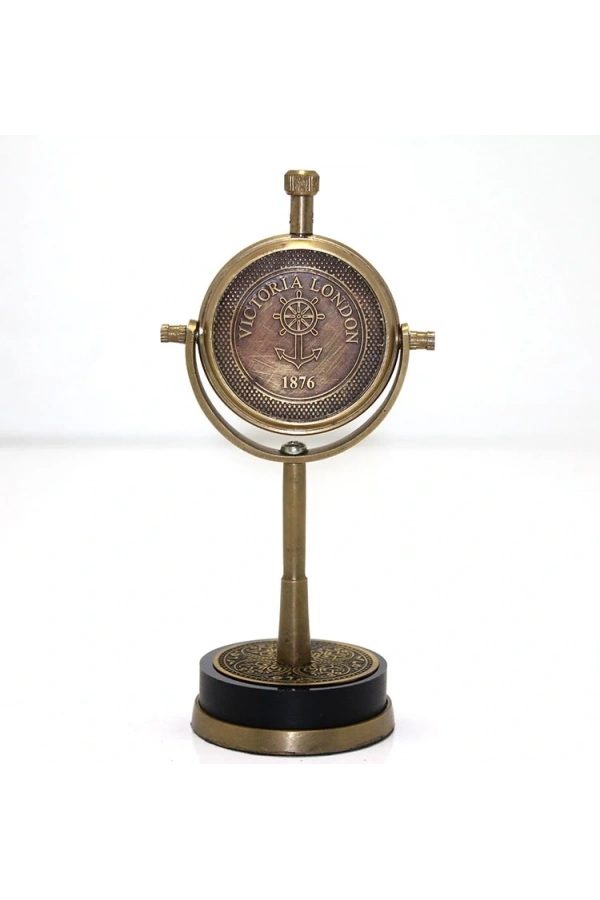 Bidebuvar Masa Üstü Pirinç Saat Model 4