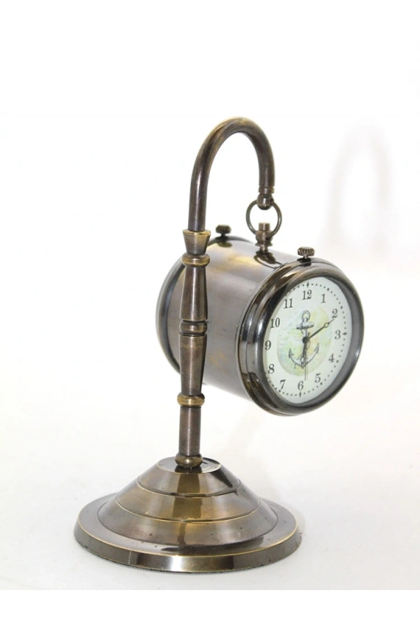 Bidebuvar Masa Üstü Pirinç Saat Model 8