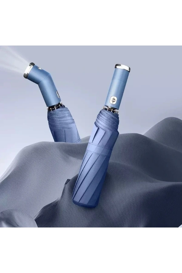 Bidebuvar Mavi El Fenerli Şemsiye