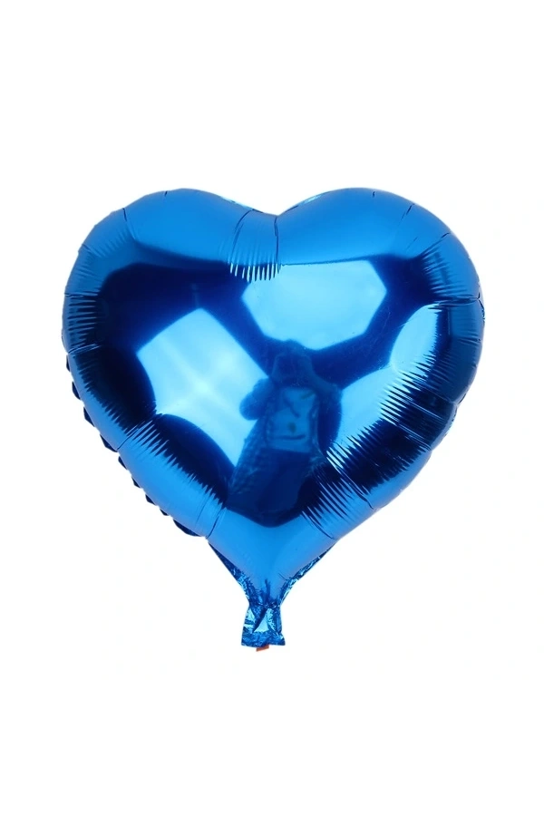 Bidebuvar Mavi Kalp Folyo Balon 45 Cm.