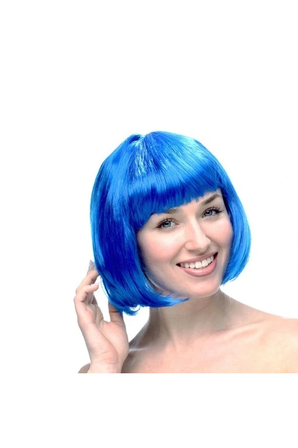 Bidebuvar Mavi Küt Peruk Saç
