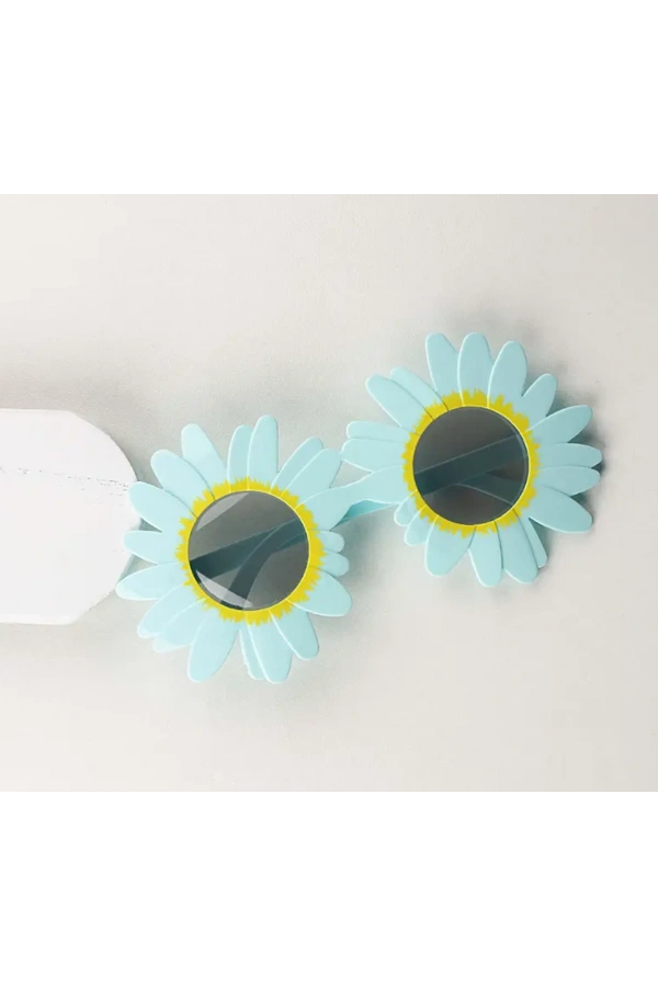 Bidebuvar Mavi Renk Papatya Şekilli Parti Gözlüğü