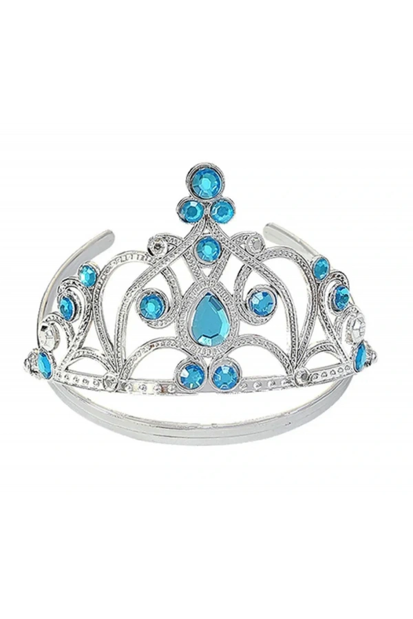 Bidebuvar Mavi Taşlı Prenses Tacı
