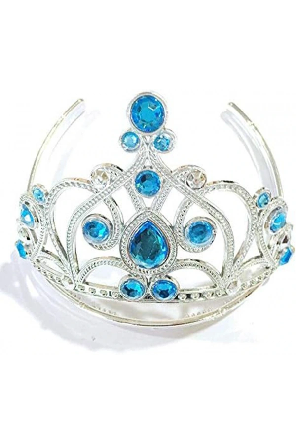 Bidebuvar Mavi Taşlı Prenses Tacı