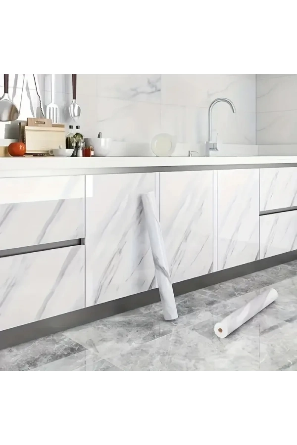 Bidebuvar Mermer Desenli Kaplama Kağıdı 5 Metre