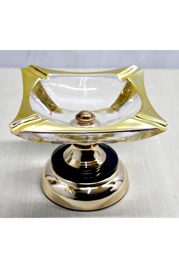 Bidebuvar Metal Ayaklı Cam Küllük Model 1