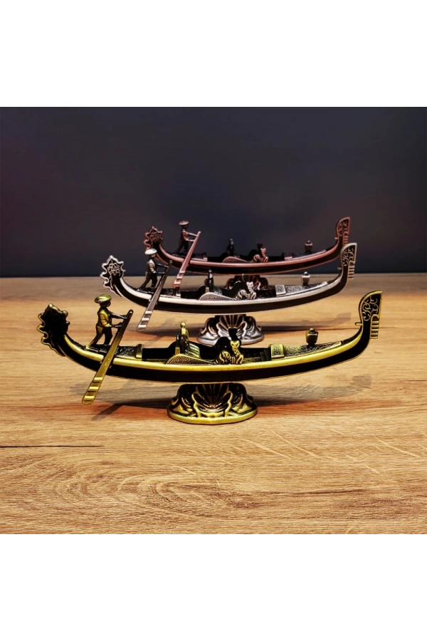 Bidebuvar Metal Dekoratif Venedik Kayık