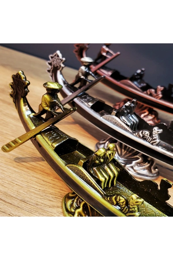 Bidebuvar Metal Dekoratif Venedik Kayık