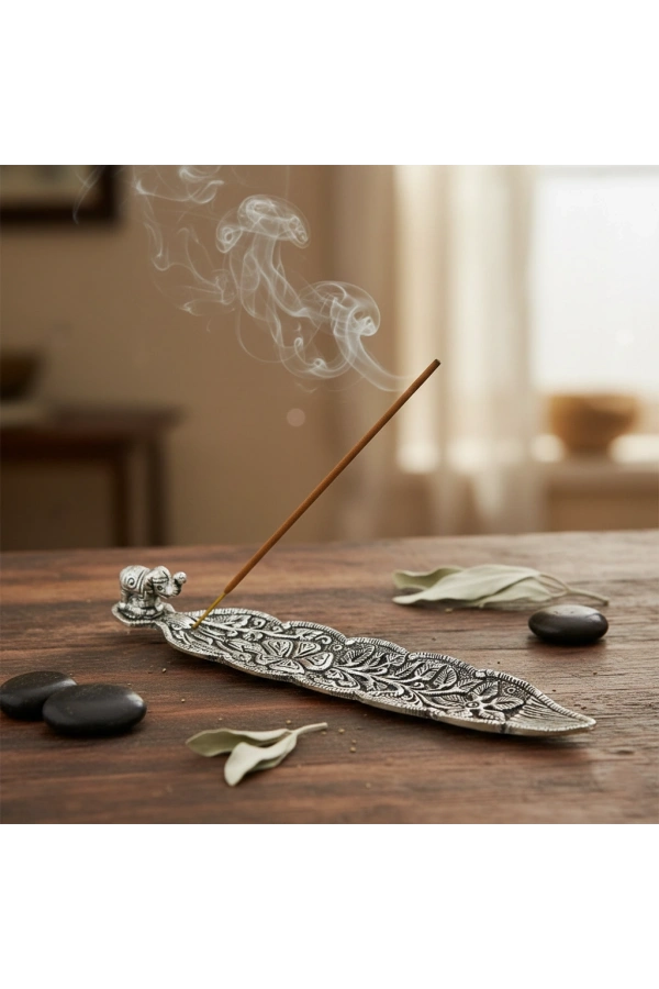 Bidebuvar Metal Kayık Fil Tasarımı Tütsülük Model 1