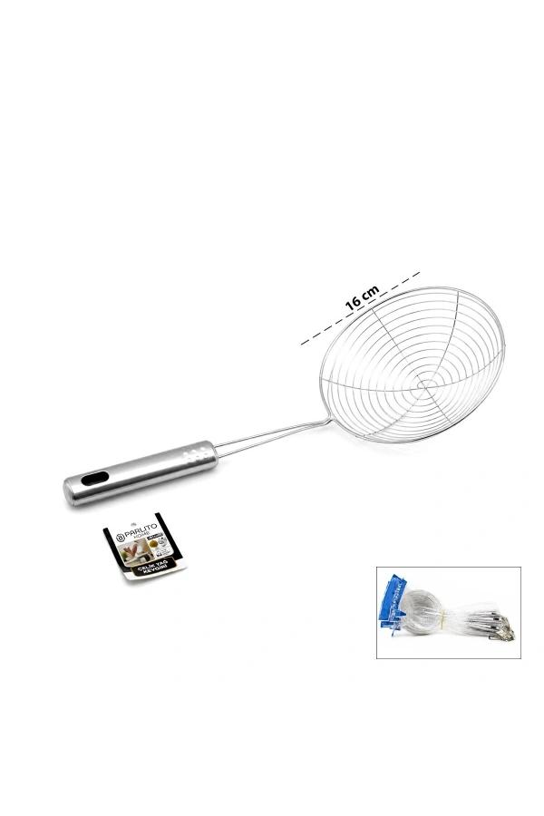 Bidebuvar Metal Kevgir - Paslanmaz Çelik - 16 cm