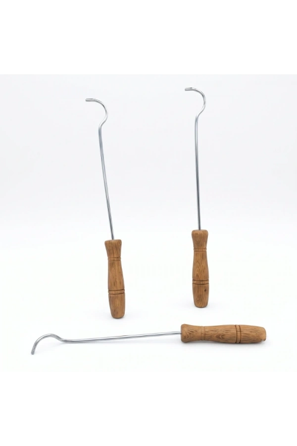 Bidebuvar Metal Soba Kapak Açacağı - Ahşap Saplı - Güvenli Kullanım