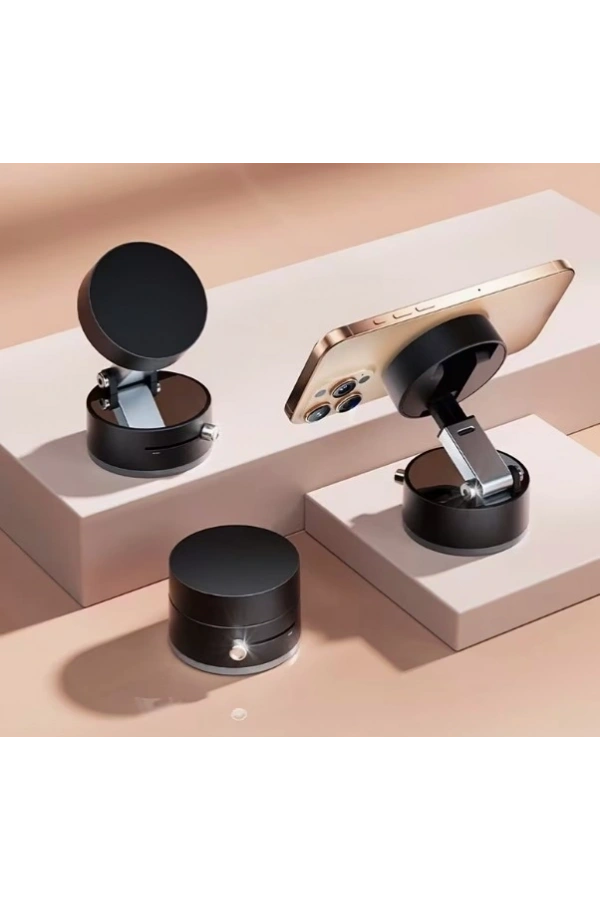 Bidebuvar Mıknatıslı Katlanabilir Telefon Tutucu - Torpido ve Cam Uyumlu