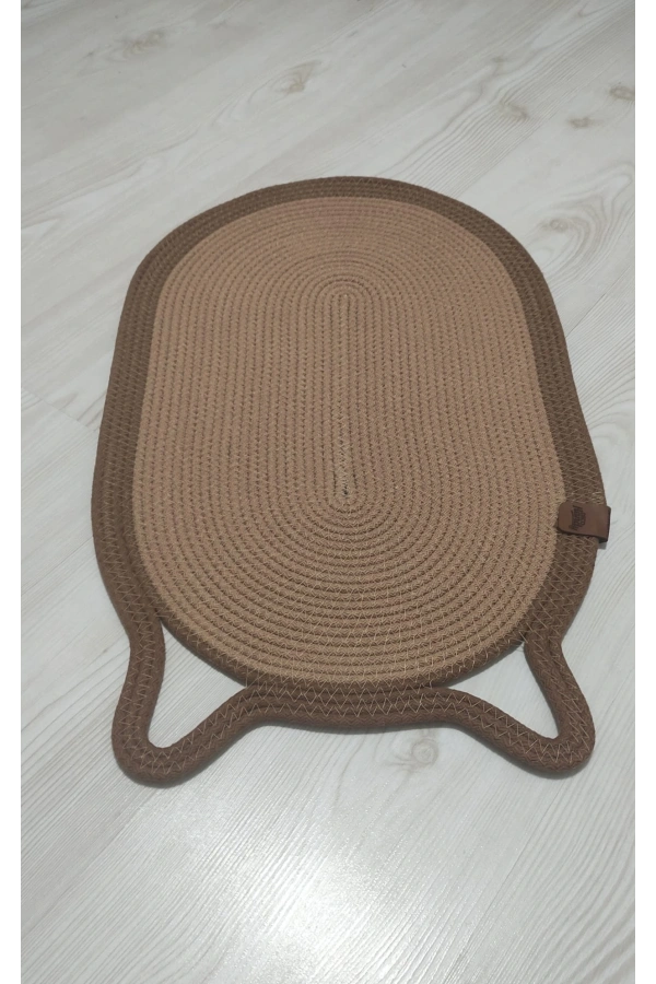 Bidebuvar Mikopet Dekoratif Kedi Kulaklı Tırmalama Paspası