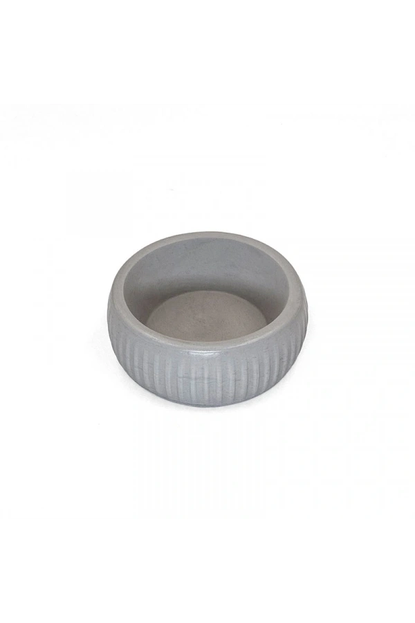 Bidebuvar Mikopet Organik Seramik Mama Kabı Gri