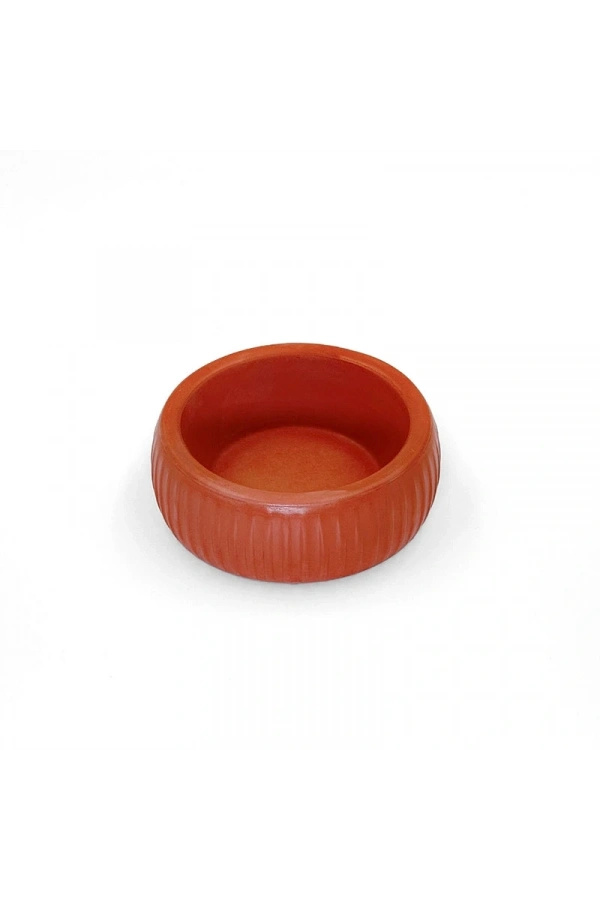 Bidebuvar Mikopet Organik Seramik Mama Kabı Kiremit