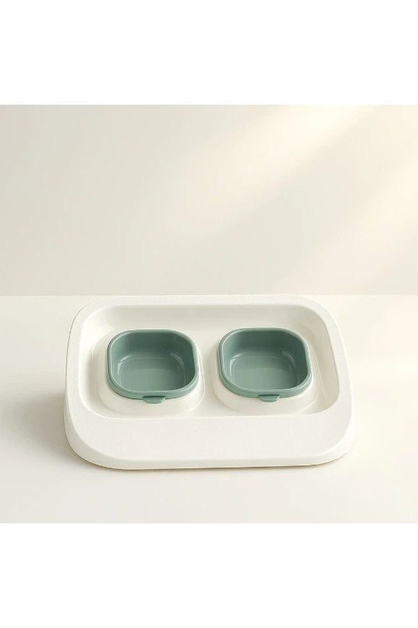 Bidebuvar Mikopet Yeşil 2si 1 Arada Mama Ve Su Kabı