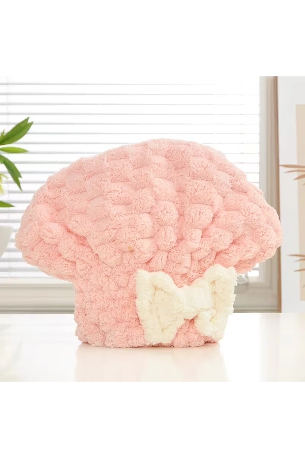Bidebuvar Mikrofiber Örgü Saç Kurutma Bone Havlu