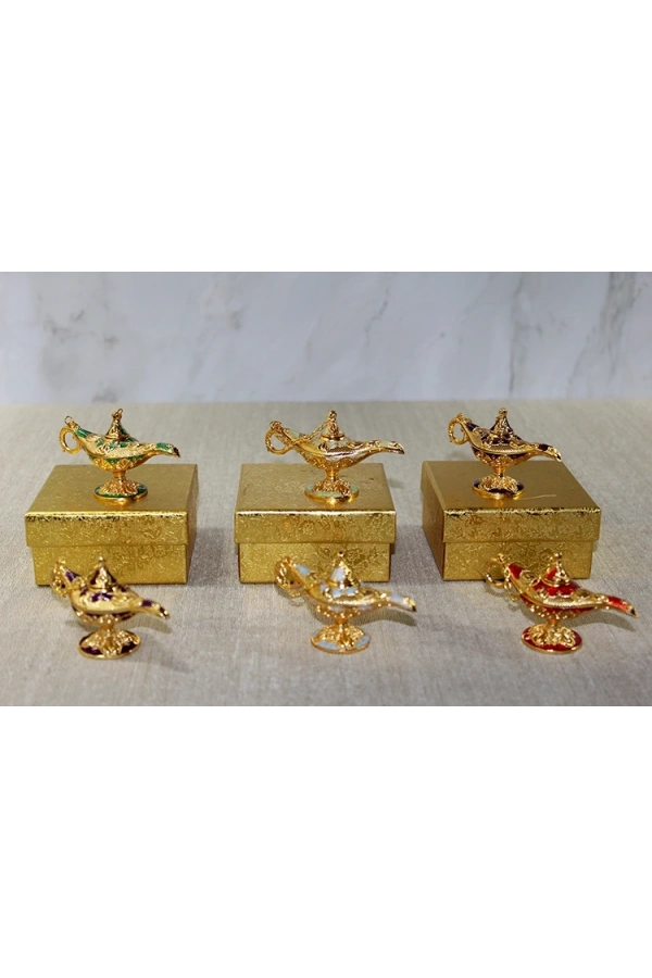 Bidebuvar Mineli Metal Alaaddin Lambası Model 2