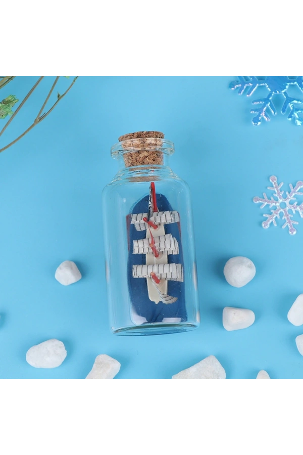 Bidebuvar Mini Boy Şişe İçerisinde Gemi Maketi