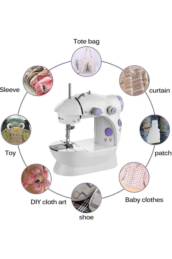 Bidebuvar Mini Ev Dikiş Makinesi Pedallı Sewing Machine