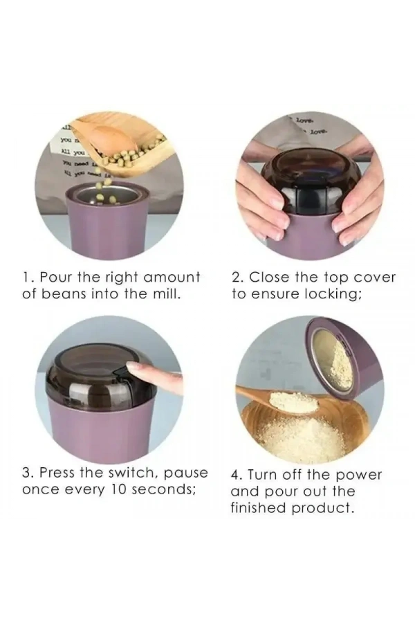 Bidebuvar Mini Portatif Öğütücü