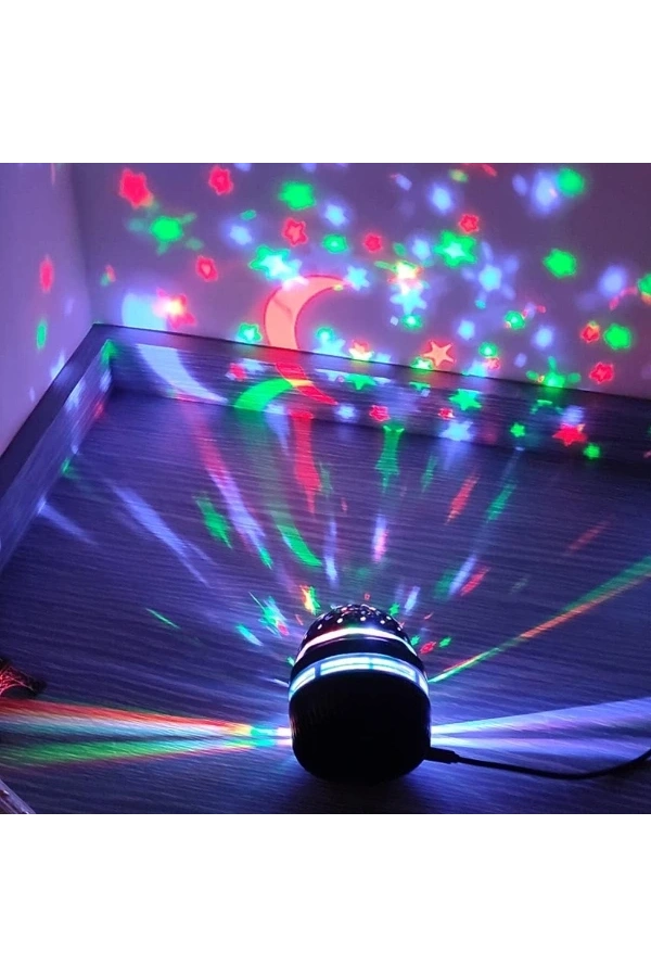 Bidebuvar Mini Yıldızlı Projektör Gece Lambası