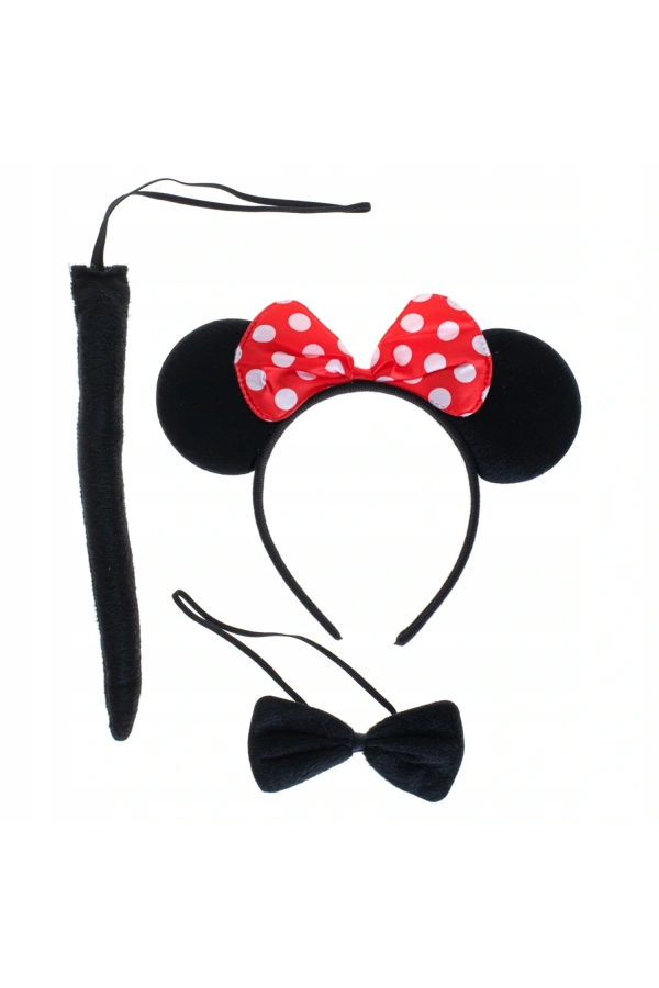 Bidebuvar Minnie Mouse Taç Kuyruk Papyon Gösteri Seti