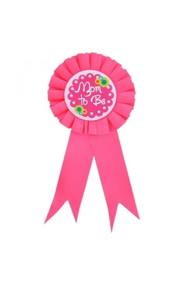 Bidebuvar Mom To Be Yazılı Rozet Pembe Renk