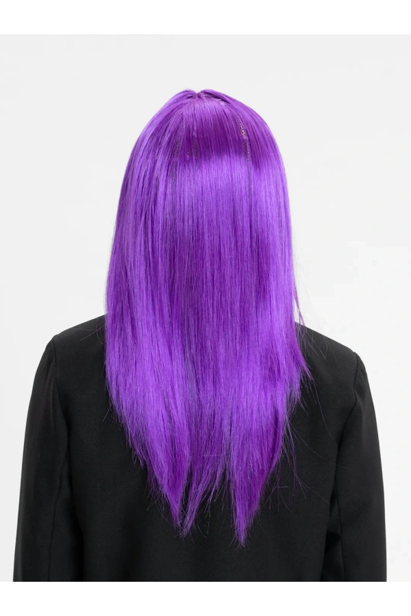 Bidebuvar Mor Düz Kesim Peruk