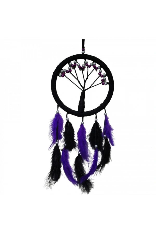 Bidebuvar Mor İncili Hayat Ağacı Dream Catcher