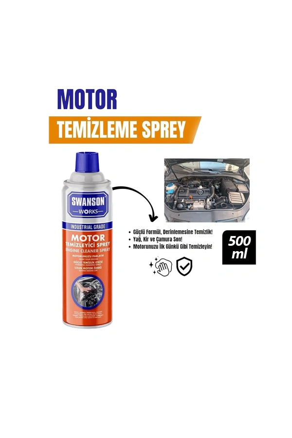 Bidebuvar Motor Temizleme Spreyi - 500 ml - Güçlü Formül