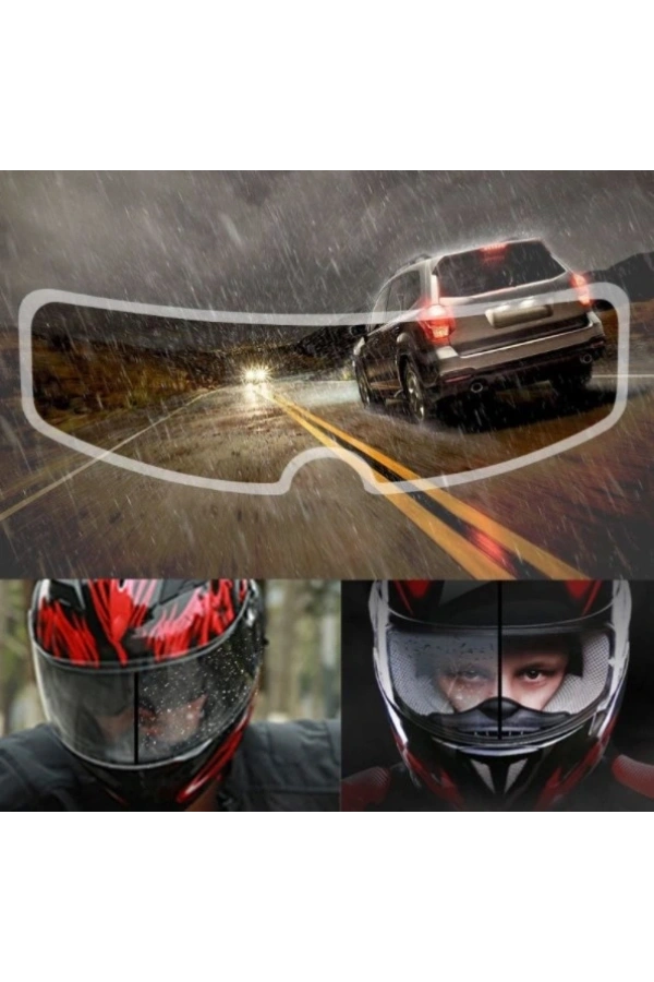 Bidebuvar MOTOSIKLET  KASKI İÇIN YAĞMUR KAYDIRICI