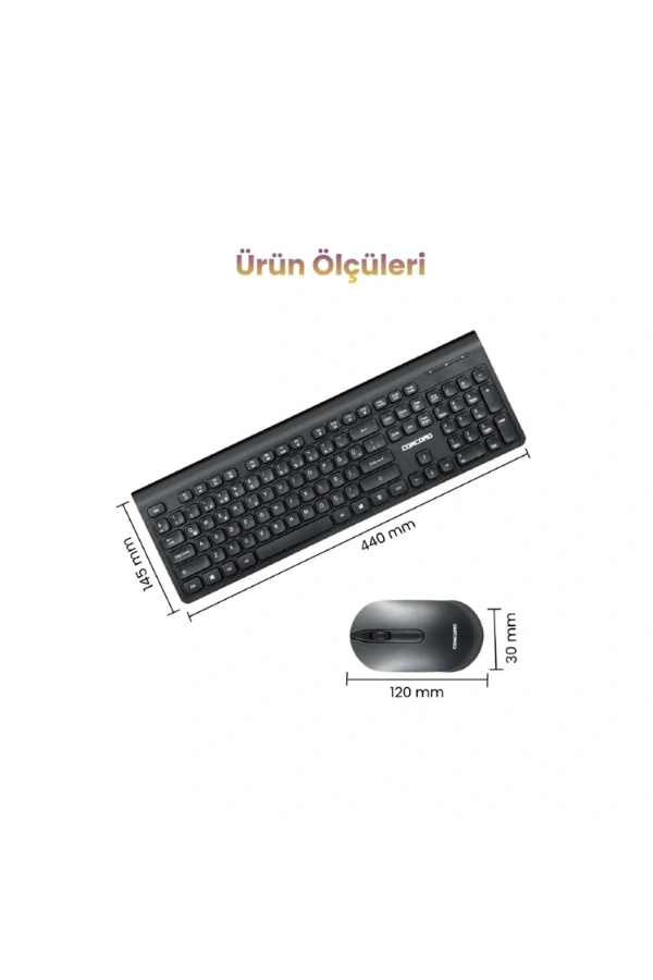 Bidebuvar Multimedya Q Klavye Ve Mouse Seti