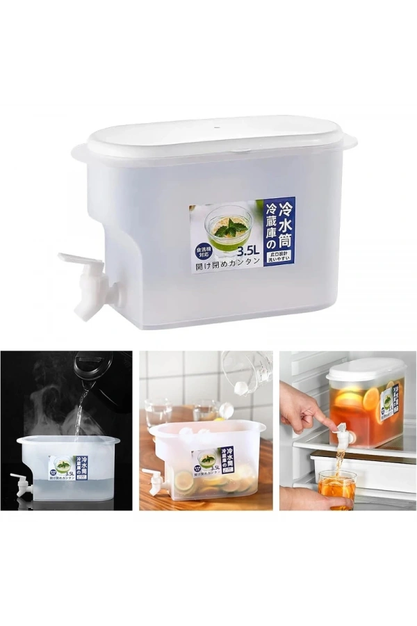 Bidebuvar Musluklu İçecek Sebili - Buzdolabı Uyumlu - 3.5 Litre