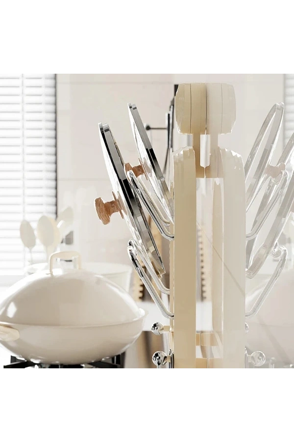 Bidebuvar Mutfak Tava Tencere Kapak Tutucu Organizer Raf