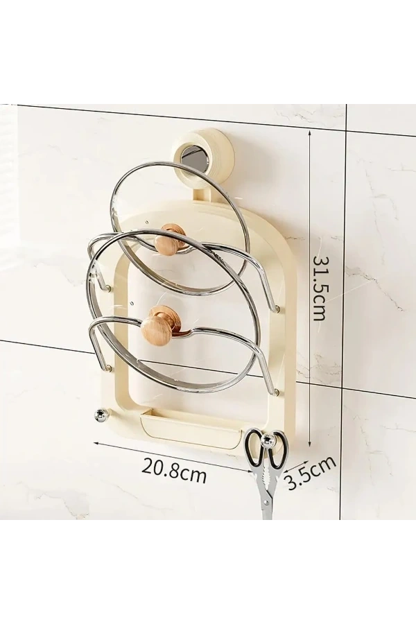 Bidebuvar Mutfak Tava Tencere Kapak Tutucu Organizer Raf