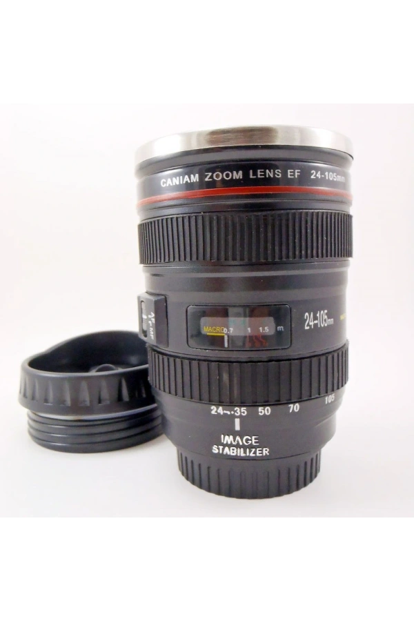 Bidebuvar Objektif Görünümlü Termos Bardak