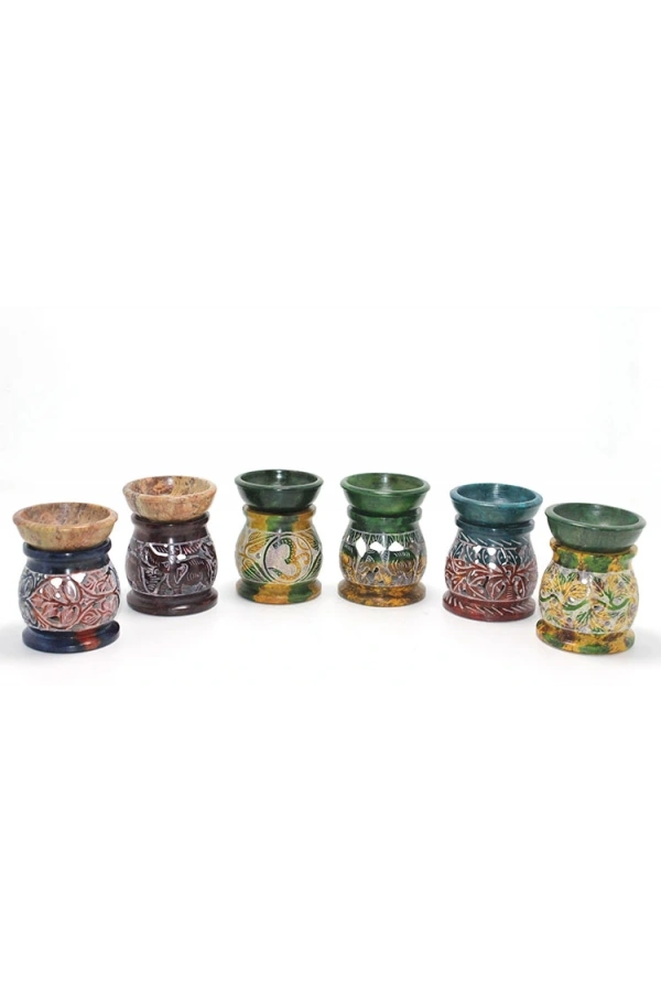 Bidebuvar Obsidian Taşı Buhurdanlık Model 3